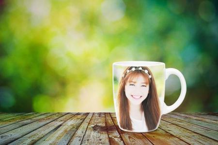 Printing photo on the cup online effect