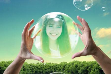 Bubble photo effect