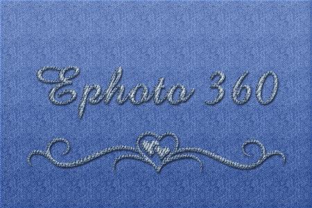 Text Effect on Jean Fabric