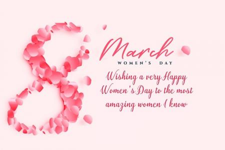 Create beautiful international women's day cards
