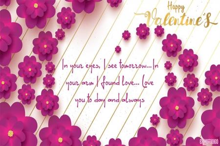 Beautiful Flower Valentine's Day Greeting Cards Online