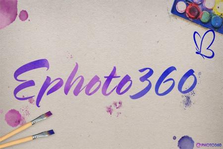 Create a watercolor text effect online