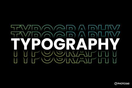 Create online typography art effects with multiple layers