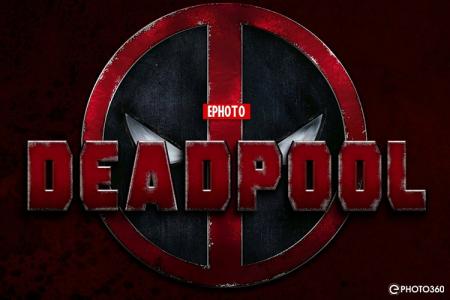 Create text effects in the style of the Deadpool logo