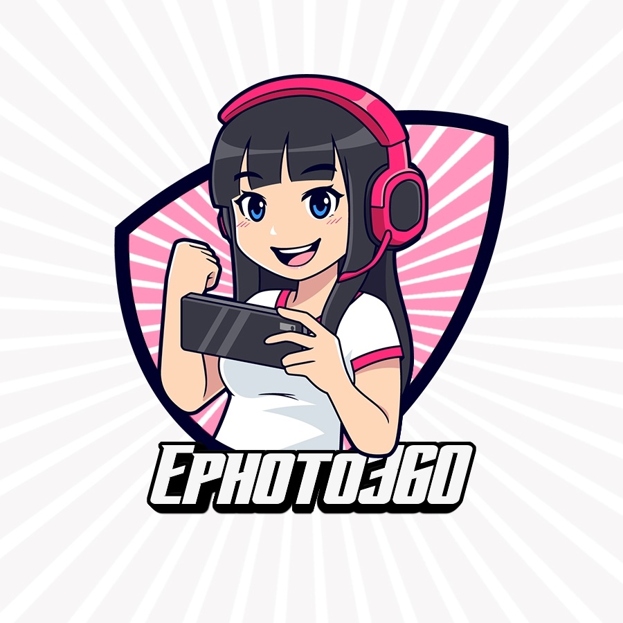 Gamer girl cartoon esport logo template, Cute gamer character mascot logo  Stock Vector | Adobe Stock