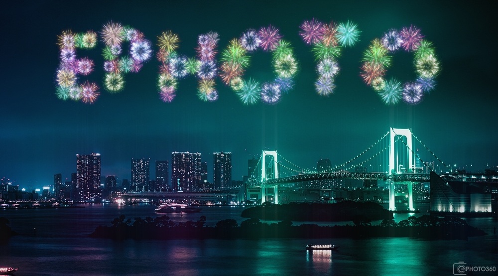 City New Year Vibrant Fireworks Text Effect