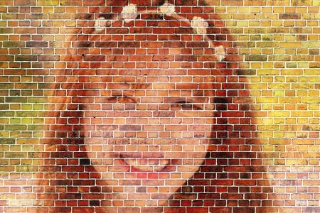 Brick wall photo effect