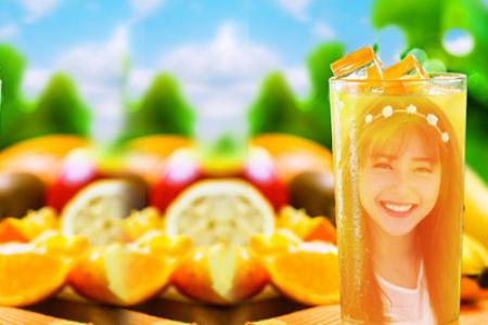 Print photo in orange juice
