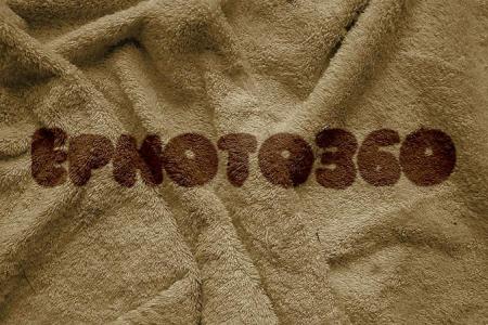 Text on cloth effect