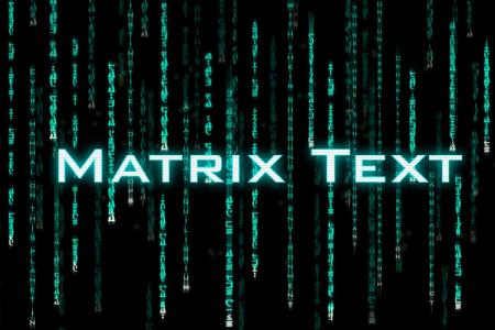 Matrix Text Effect