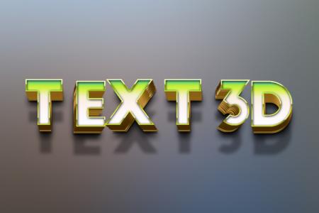 3D Text Effects Style