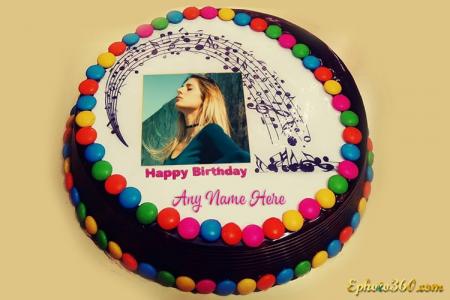 Happy Birthday Cake Photo Frame Online