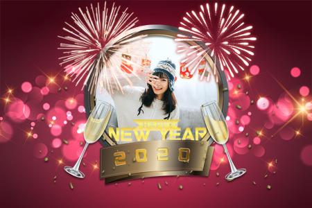 Photo Frame Happy New Year 2020