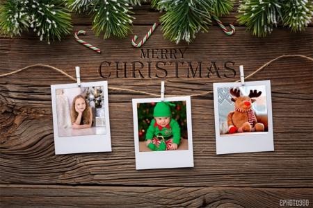 Merry Christmas photo frame for family