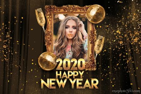 Photo Frame Happy New Year 2020