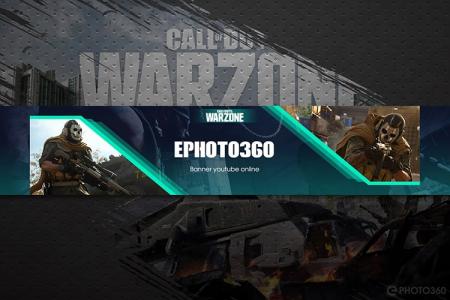 Create Call of Duty Warzone YouTube Banner Online