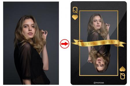 Playing cards photo frame online