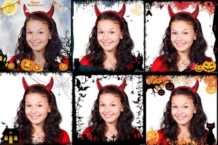 Halloween horror photo frames with your photo