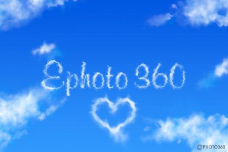Create realistic cloud text effect