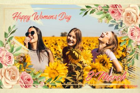 Create a video greeting card to celebrate Women's Day on March 8