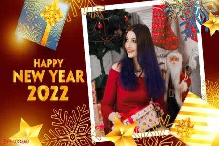 Create a video greeting card for the new year 2022
