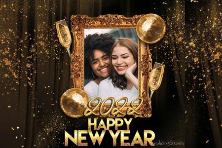 Luxury New Year Photo Frame 2022 Free Download