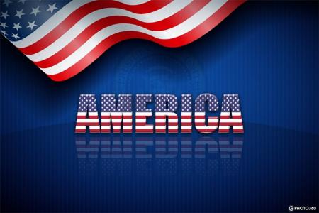 Free online American flag 3D text effect generator