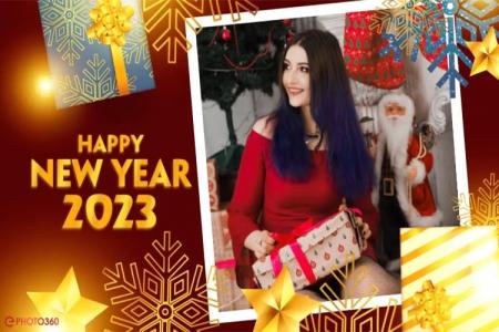 Create a video greeting card for the new year 2023