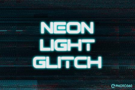 Create impressive neon Glitch text effects online