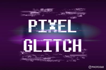 Free Digital Glitch Text Effect (PSD)