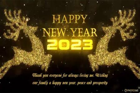 Create video greeting cards for the new year 2023 online