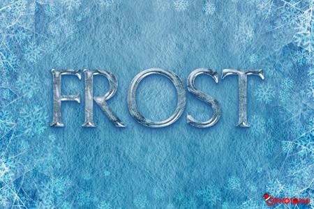 Create a frozen Christmas text effect online