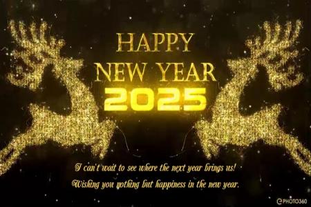 Create video greeting cards for the new year 2025 online