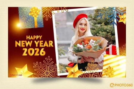 Create a video greeting card for the new year 2026