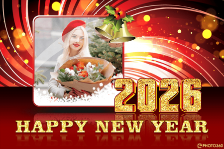 Photo frame Happy New Year 2026