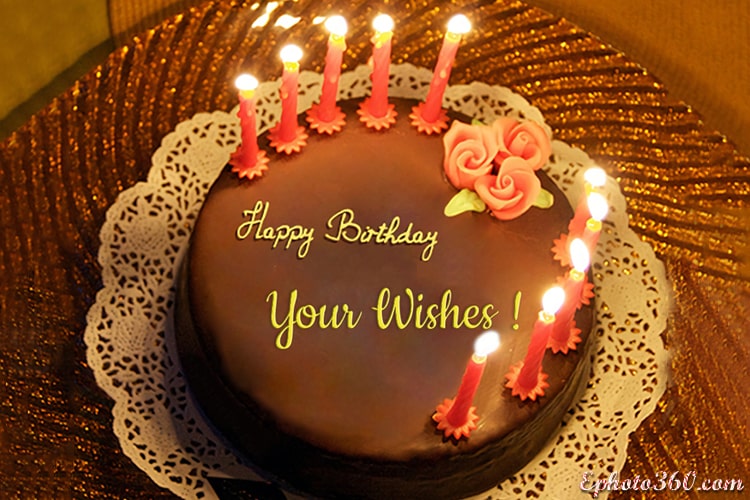 Chocolate Birthday Cake With Candle With Name Generator Make your relationship strong and happy by updating whatsapp status and facebook story with amazing happy birthday images with name and photo of the birthday celebrant. chocolate birthday cake with candle