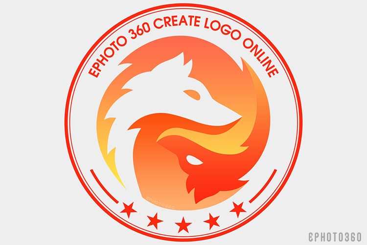 Create a circle mascot team logo