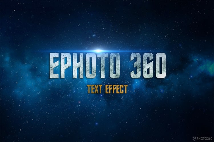 Latest space 3D text effect online