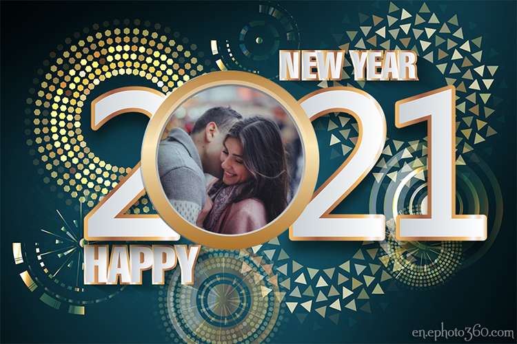 New Year 2021 Frame New Year Greetings 2021