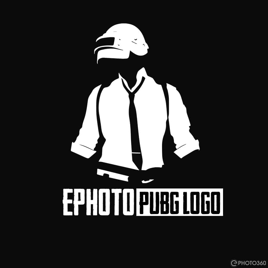 Black&White PUBG logo for eSports & Gaming