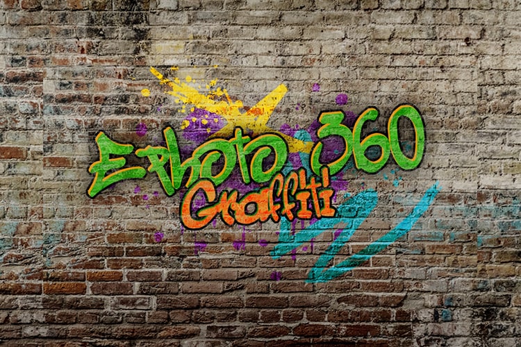 Create a graffiti text effect on the wall online