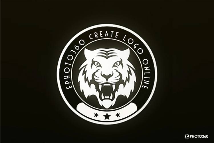 Create digital tiger logo video effect
