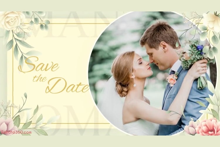Create romantic luxury video wedding invitations online