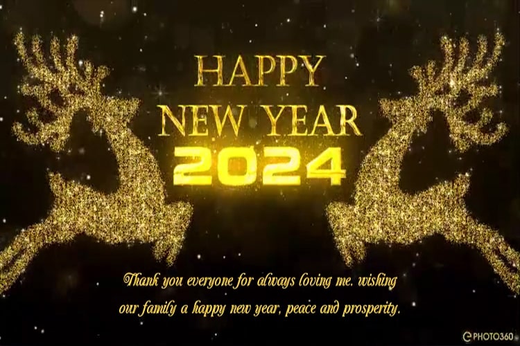 Create video greeting cards for the new year 2024 online