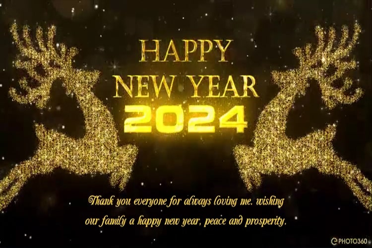 2023 New Year wishes video maker