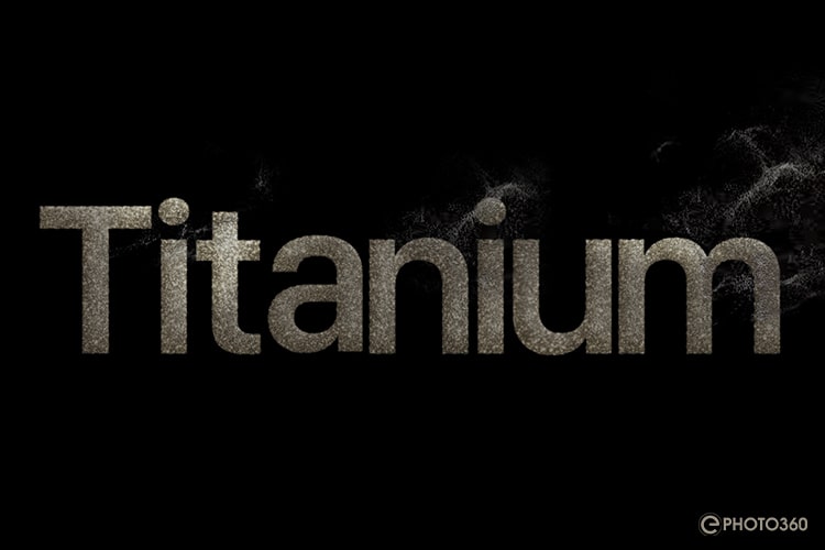 Create the Titanium text effect to introduce iPhone 15