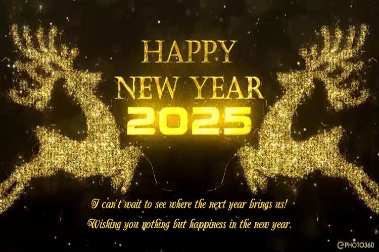 Create video greeting cards for the new year 2025 online