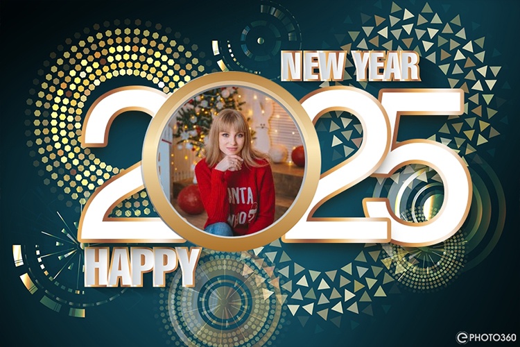 New Year 2025 Frame - New Year Greetings 2025