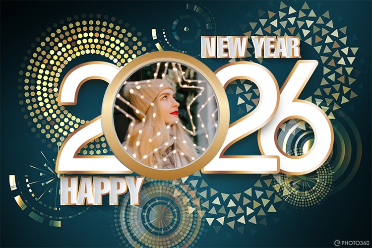 New Year 2026 Frame - New Year Greetings 2026