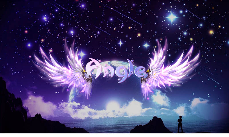 The effect of galaxy angel wings